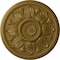 Ekena Millwork Edinburgh Ceiling Medallion (Fits Canopies up to 5 1/4"), Hand-Painted Gold, 18"OD x 1 3/4"P CM18EDGLS - alternate 1
